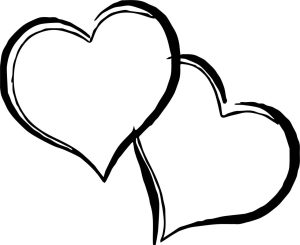 cool Any Images Two Heart Coloring Page Heart coloring pages