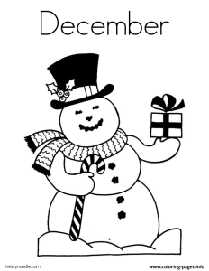 December Coloring Pages Printable