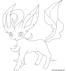 Leafeon Pokemon Coloring Pages Printable
