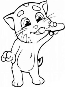My Talking Tom 2 Coloring Pages Awesome Talking Tom Cat Coloring Page