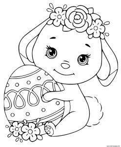 41+ Best pictures Cute Easter Bunny Coloring Pages Free Printable