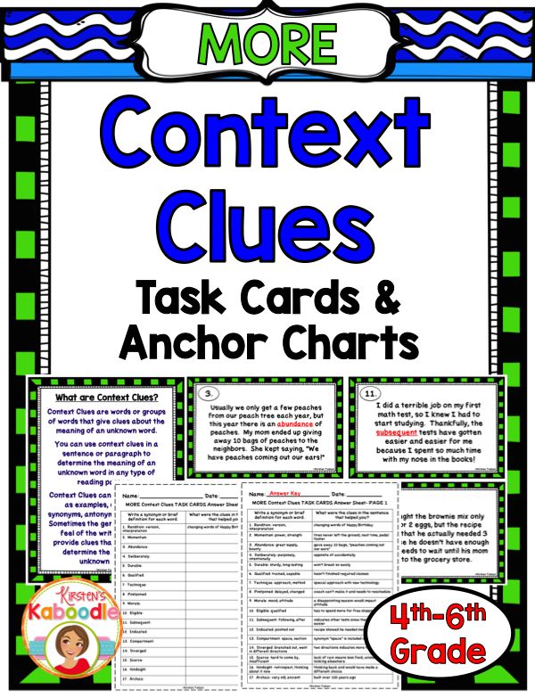 Context Clues Multiple Choice Printable englishlinx context clues