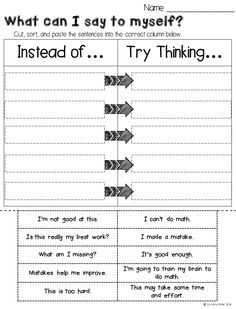 Growth Mindset Worksheets For Adults Pdf