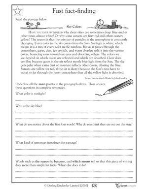 Free Printable Fifth Grade 5th Grade Reading Worksheets