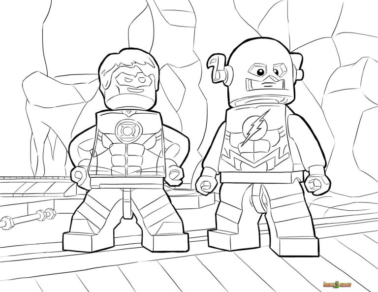 Superhero Lego Coloring Pages