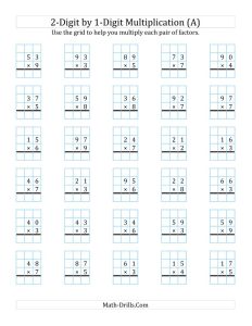 Multiplication With Regrouping Worksheets Free Times Tables Worksheets