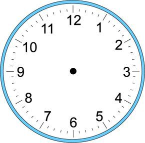 Printable Blank Clock Template