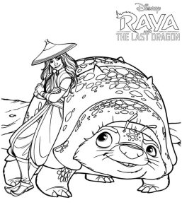 Raya and the Last Dragon coloring pages 50 Free coloring pages in