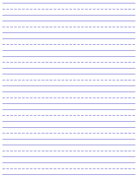 Handwriting Practice Free Printable Lined Paper For Kids