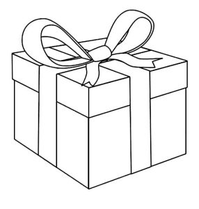 Box, Awesome Present Box Coloring Page Christmas present coloring