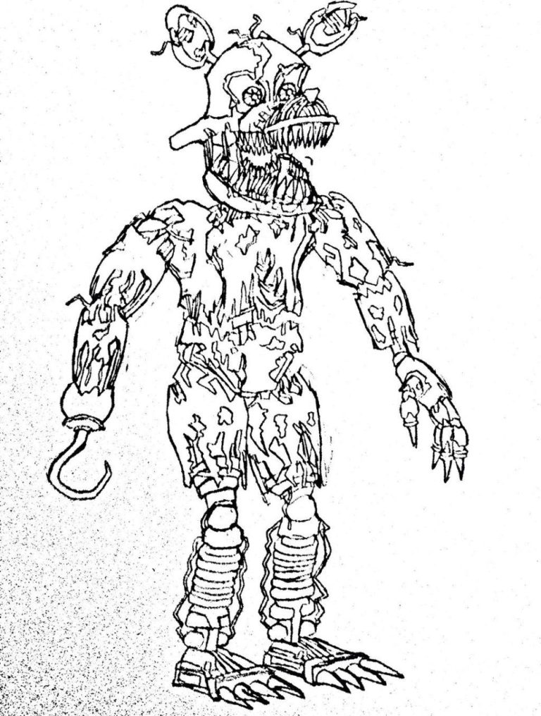 Nightmare Fnaf Coloring Pages