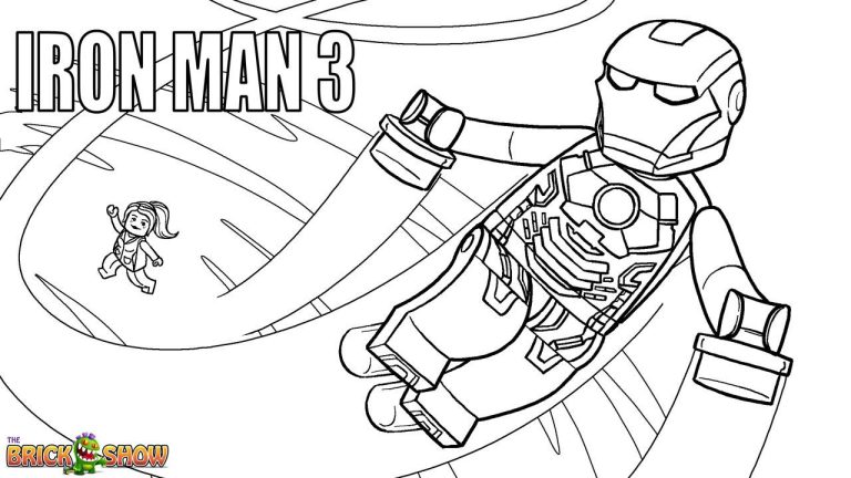 Lego Ironman Coloring Pages