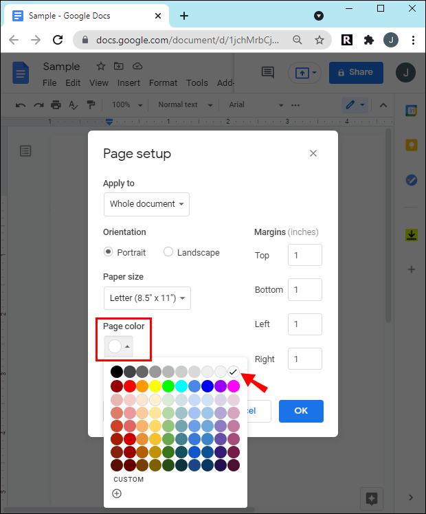 How To Remove a Background Color in Google Docs