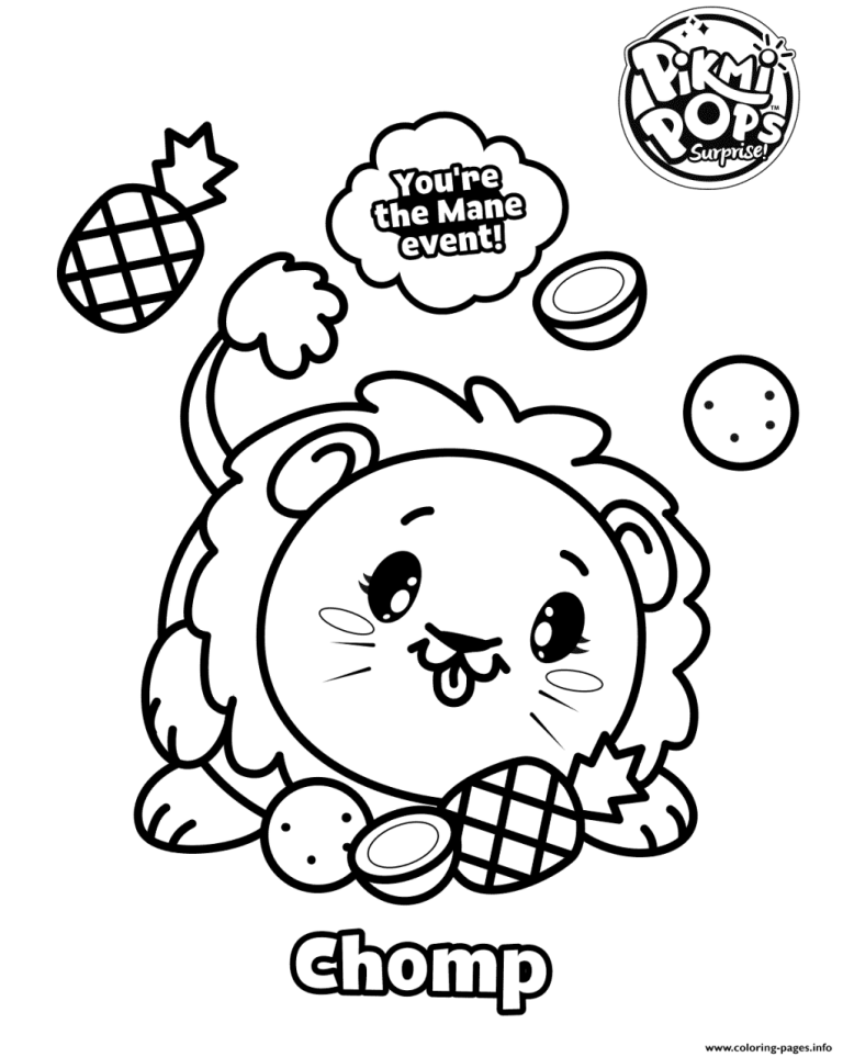 Pikmi Pops Coloring Pages