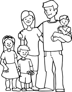 I Love My Whole Family Coloring Page Tedy Printable Activities