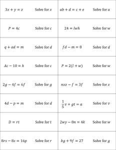 Answer Key Literal Equations Worksheet Answers worksheet