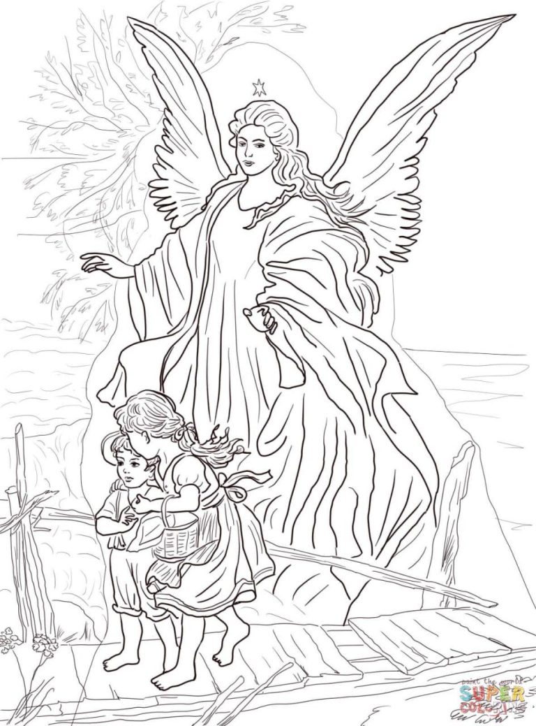 Coloring Page Angel