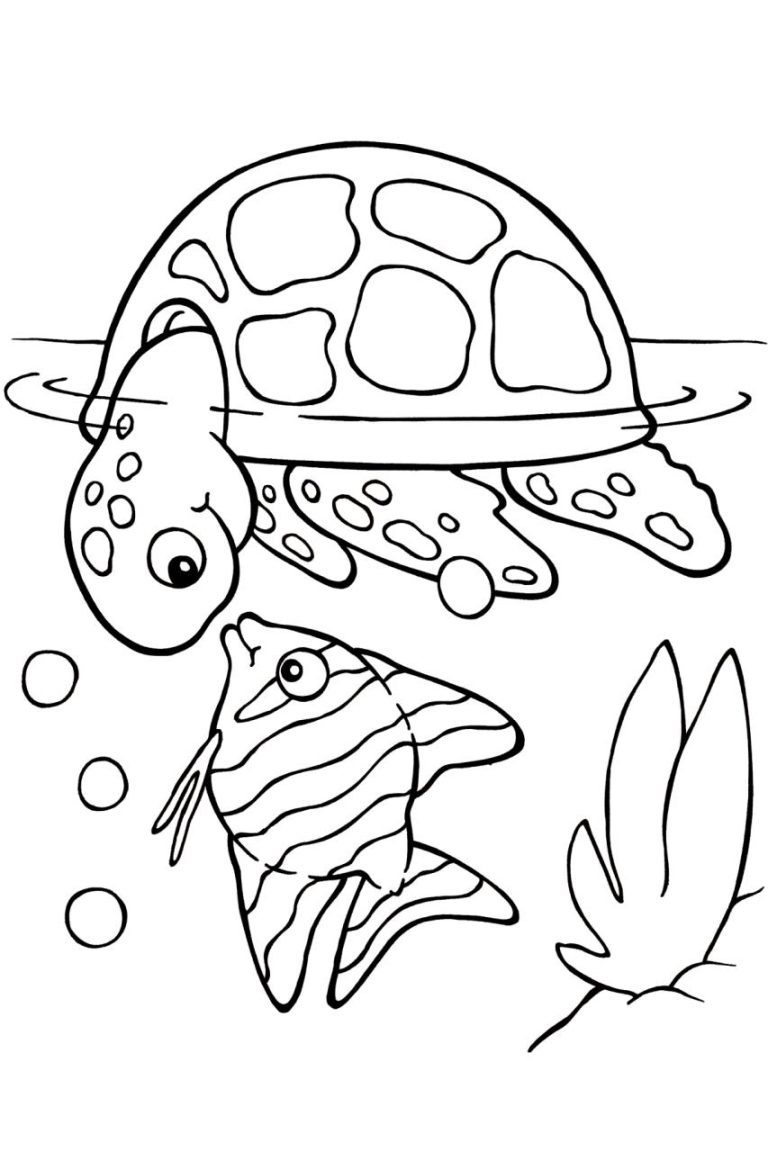 Sea Creature Coloring Page