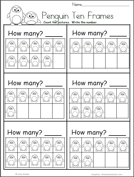 Counting Printable Kindergarten Math Worksheets