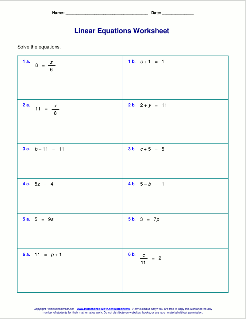 Solve Equations And Inequalities In One Variable Worksheet