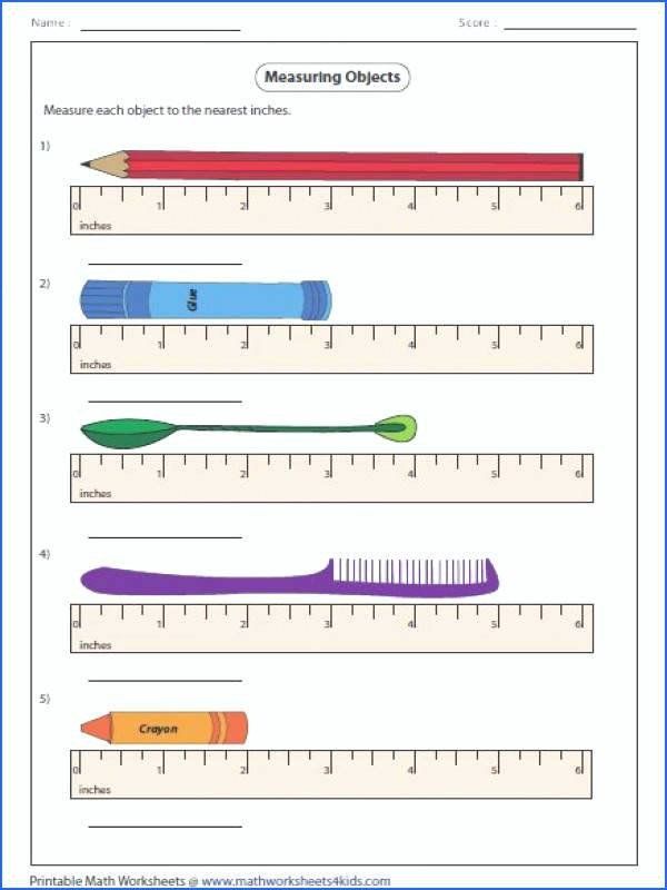 How To Read A Ruler In Inches Worksheet