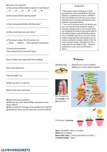 Learning with songs worksheet