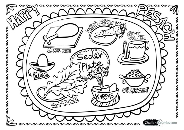 Pesach Coloring Pages