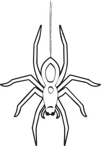 Printable Halloween Spider Coloring Page for Kids 1 SupplyMe