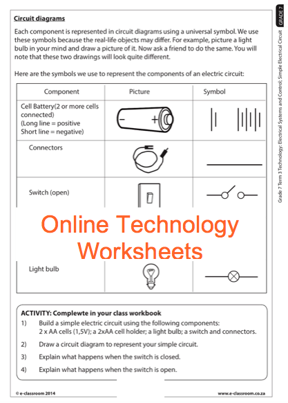 Printable Computer Worksheets For Grade 7