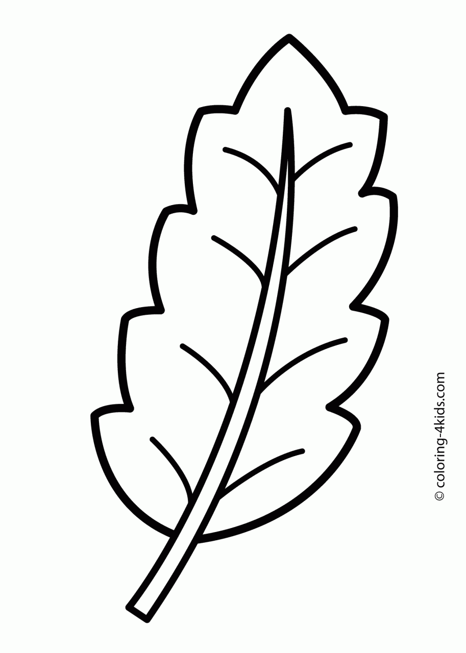 Leaves Coloring Pages Printable Coloring Home