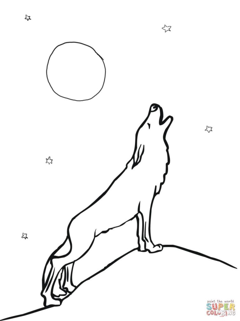 Wolf Moon Coloring Pages
