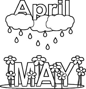 nice April Shower May Rain Flower Coloring Page Quote coloring pages