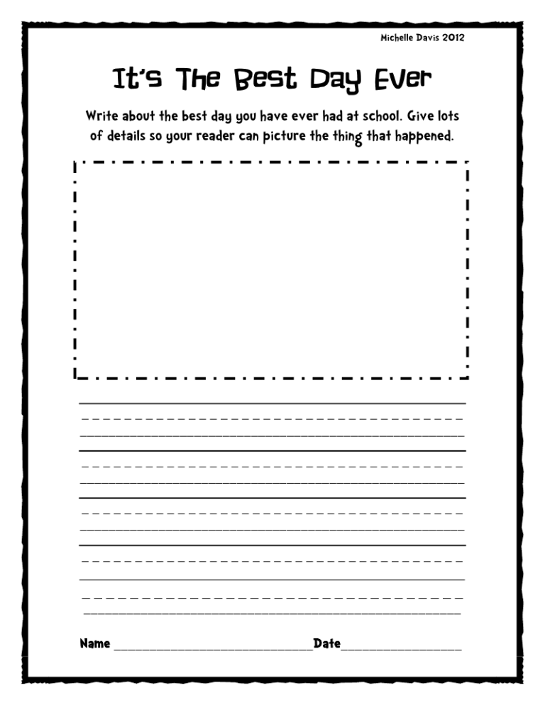 Creative Writing Worksheets For Grade 1 Pdf
