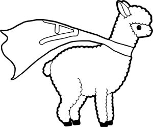 Lama Coloring Pages Coloring Home