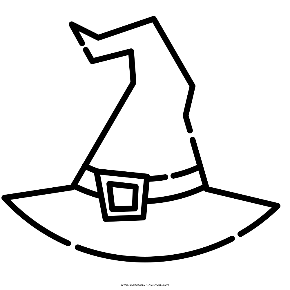 Halloween Witch Hat Coloring Pages Images Sketch Coloring Page