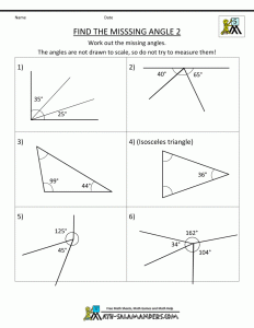 5th Grade Geometry Angles worksheet, Triangle worksheet, Geometry