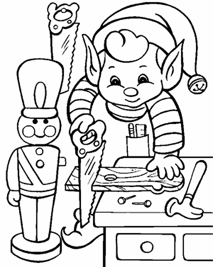 Snowflake Elf On The Shelf Coloring Pages
