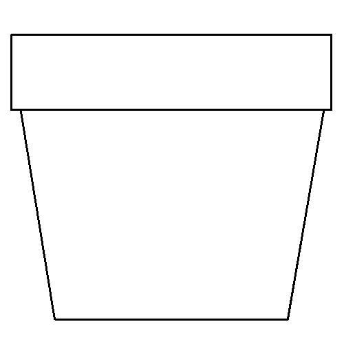 flower pot template printable Flower Pot Coloring Page Girl Scouts