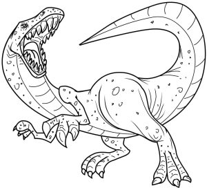Dinosaur coloring pages to download and print for free