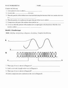 Wave Review Worksheet Answer Key Inspirational Physics Worksheet