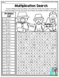 Multiplication Worksheets Grade 3 Fun Thekidsworksheet