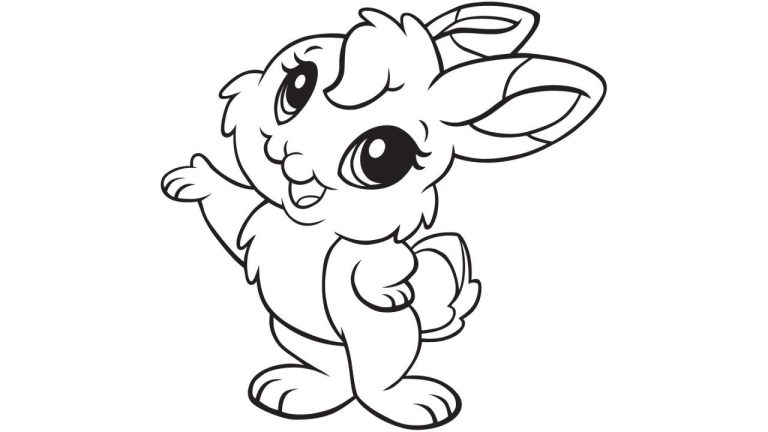Coloring Page Of A Bunny