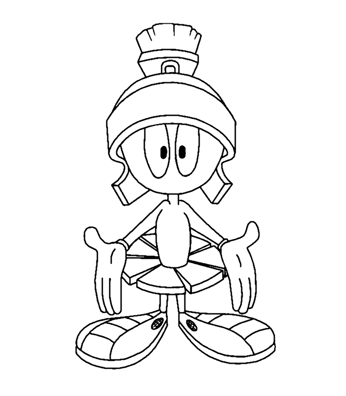 Marvin The Martian Coloring Pages Coloring Home