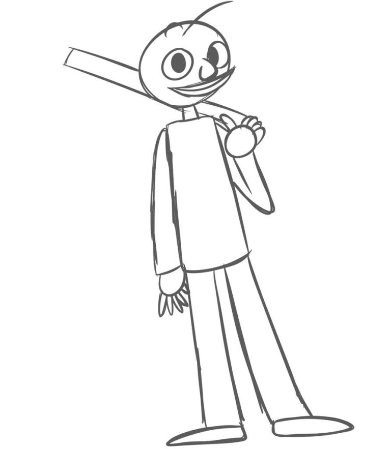 Baldi Coloring Pages