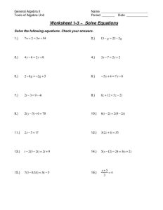ClassifiedBest Of solving Multi Step Equations Worksheet Answers