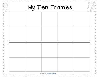 Kindergarten Ten Frame Printable Free
