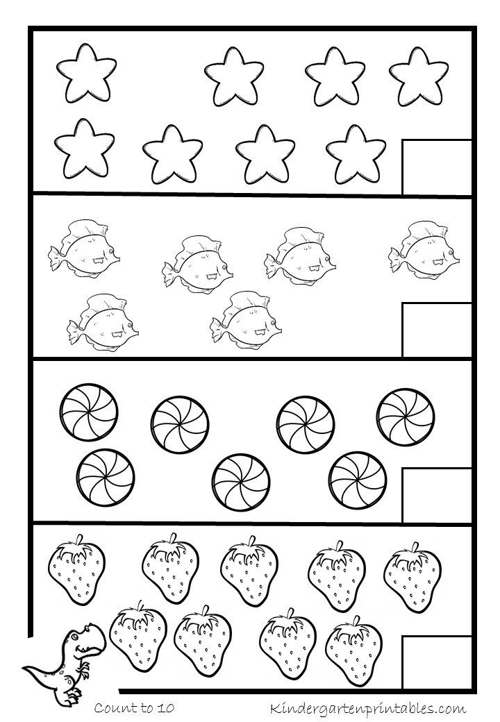 Number 6-10 Worksheets For Kindergarten