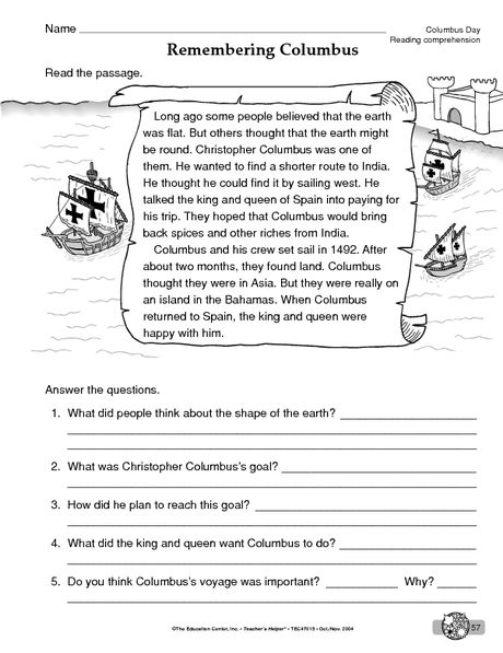 4th Grade Social Studies Reading Comprehension Worksheets Pdf