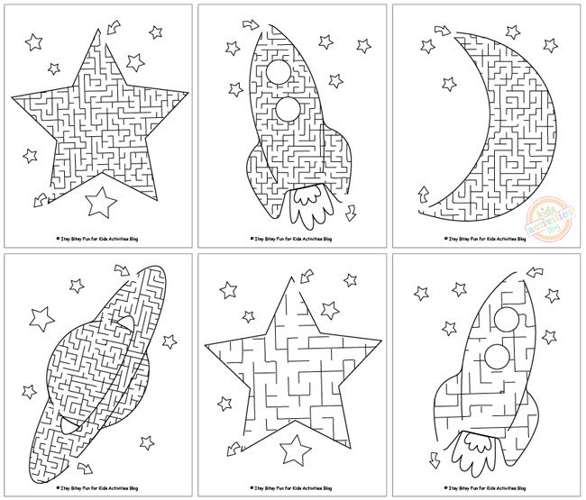 Printable Space Worksheets For Kids