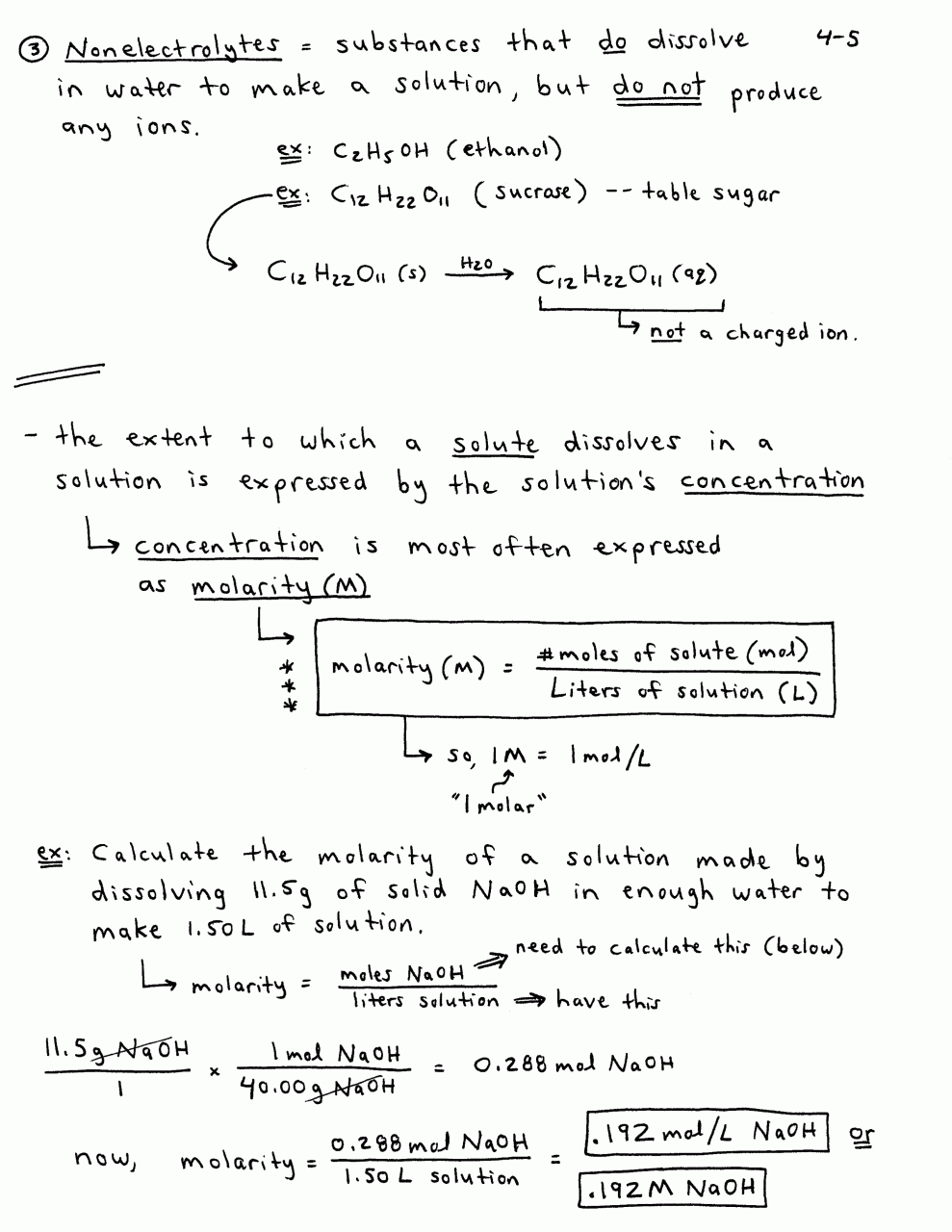 Molarity Practice Problems Worksheet Answers